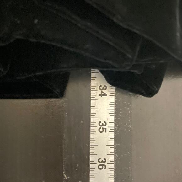 Vintage Ruff Hewn Skirt Womens Size 18W Black Velvet Maxi High Waist Witchy 90s - Picture 6 of 7